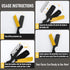 Premium Barber Straight Razor with 100 Single Edge Blades, Stainless Steel Shaver for Men Home & Salon