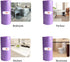 Kitchen Garbage Bags, Purple Trash Bag, 100 Counts 4 Gallon, 45x60Cm with Handles for Bathroom