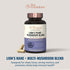 Live Conscious Lions Mane Mushroom Supplement - Brain Support with Lion's Mane, Cordyceps, Reishi, Turkey Tail