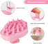 Soft Silicone Hair Scalp Massager Shampoo Brush for Wet Dry Oily Curly Straight Thick Thin Rough Long Short Natural Men Women Kids Pets Hair Care Tools(Pink