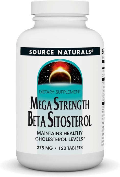 Source Naturals Mega Strength Beta Sitosterol, 375mg, 120 Tablets