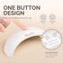 Melodysusie Mini LED UV Nail Lamp, Pocket-Sized, 2 Timers, for Handheld & Desktop Use, P-art04