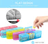 SUMMUE 3 7 Weekly Pill Organizer Times A Day, Day Pill Box Large Compartments Moisture-Proof Pill Case, Daily Portable