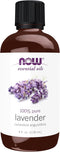 NOW Foods Essential Oils, Lavender Oil, 100% Pure, Soothing Aromatherapy Scent, 4-Ounce