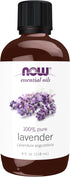 NOW Foods Essential Oils, Lavender Oil, 100% Pure, Soothing Aromatherapy Scent, 4-Ounce