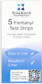 WiseBatch Harm Reduction WiseBatch Fentanyl Test Strip + MicroScoop and Instructions - Box of Five