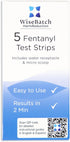 WiseBatch Harm Reduction WiseBatch Fentanyl Test Strip + MicroScoop and Instructions - Box of Five