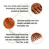 SVATV Handcrafted Rosewood Comb for Thick, Curly & Wavy Hair, Eco-friendly Wide Tooth Grooming Comb