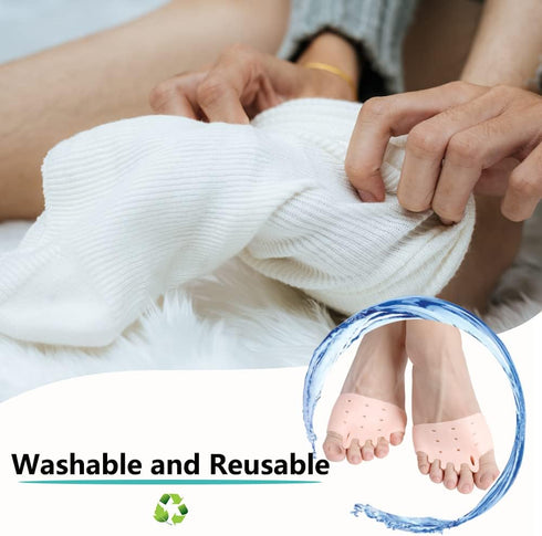Metatarsal Pads, Toe Separators, Soft Gel Bunion Corrector Cushion for Mortons Neuroma, Rapid Pain Relief