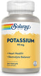 Solaray Potassium 99mg - 200 Count for Fluid & Electrolyte Balance, Heart, Nerve & Muscle Function Support