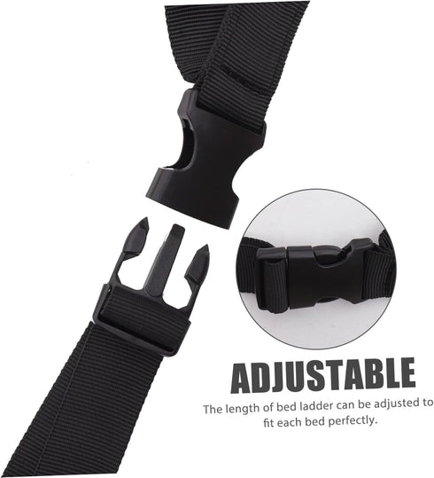 SHERCHPRY Adjustable Bed Ladder for Elderly Lift Aid Non-Slip Grips for for Seniors and Disabled Individuals Durable
