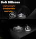 Push-in Glasses Nose Pads, 5 Pairs BEHLINE Soft Silicone Replacement Nose Piece, Clear Slide on Nose Guards (15mm,