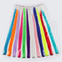 YaFex 12 Pcs 22 Inch Clip in Hair Extensions, Rainbow Colored Party Highlights Long Straight Synthetic Hairpieces for