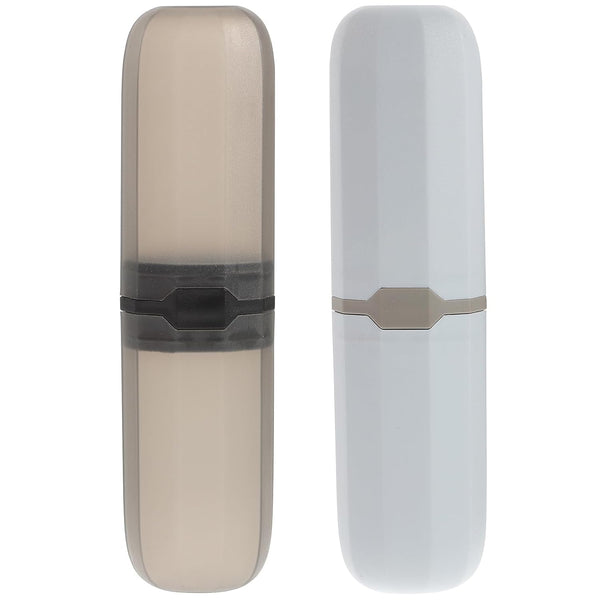 2Pcs Toothbrush Travel Case, Portable Holder Dustproof Protective Cover for Outdoor and Daily Use
