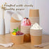 yvsay 55-Count 8-Oz Frozen Disposable Dessert Bowls, disposable bowls Paper Ice Cream Cups for Hot or Cold Food, Party