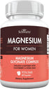 4 in 1 Magnesium Supplement for Women - Magnesium Glycinate with Chasteberry & Vitamin B6, 60 Capsules