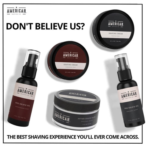 Pre-Shave Oil by American Shaving Co - Sandalwood Scent, Natural Blend Argan & Jojoba Oil, 2 Oz