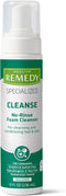 Medline Remedy No-Rinse Foam Cleanser, Gentle Skincare Solution, 8 oz Bottle
