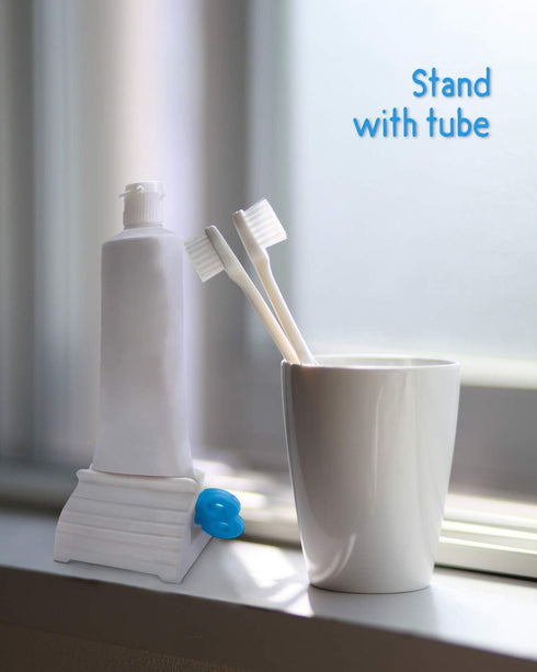 Toothpaste Squeezer, 6 Pcs Multi-Purpose Tube Squeezers, Rolling Toothpaste Holder Stand by MoHern