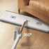 YIMCABDG 4 61" Hands Free Microfiber Mop with Washable Pads, Stainless Steel Handle, Efficient Flat Mop for All Hard