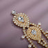 Xerling Bridal Forehead Headpiece | Zircon Crystal Dangling Tassel Hair Chain Clip-on Accessories for Women
