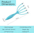 Seddy Portable Scalp Massager, Hand Held SPA Head, Neck, & Body Massager for Deep Relaxation (2 Pack) (Blue)(Pink)
