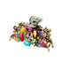 Vintage Chic Hair Claw Clips - Rose Flower Crystal Rhinestone, Imitation Turquoise, Retro Alloy Hair Accessories