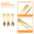 3pcs Makeup Spatula - Small Alloy Face Cream Spoon for Reusable Mask Scoop and Beauty Tools (Golden)