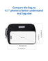 Narwey Small Makeup Bag for Purse, Mini Cosmetic Bag Travel Makeup Pouch, Cute Zipper Pouch with Compartments for Women
