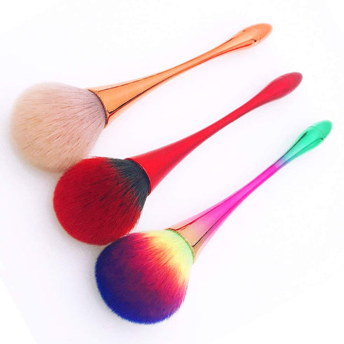 Large Powder Mineral Brush, Foundation Makeup Brush, Blush Brush for Daily Makeup, Kabuki Makeup Brushes (Colorful)