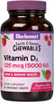 Bluebonnet Nutrition Earth Sweet Vitamin D3 5000 IU Chewable Tablets, 90 Count, Aids in Muscle & Skeletal Growth
