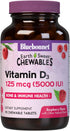 Bluebonnet Nutrition Earth Sweet Vitamin D3 5000 IU Chewable Tablets, 90 Count, Aids in Muscle & Skeletal Growth