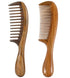 Louise Maelys 2pcs Wooden Hair Comb, Wide Tooth and Fine Tooth Detangling Sandalwood Combs
