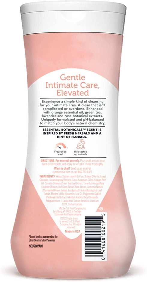 Summer's 15 oz Eve Essential Botanicals Feminine Wash, Essential Oils and Botanical Extracts