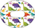 Dexcom G6 Precut Dinosaur Design Adhesive Patches, 10 Pack