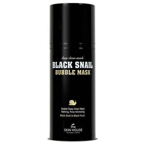 The Skin House Black Snail Bubble Mask 3.4 fl. oz., Deep Cleanses Pores and Blackheads, Korean Skin Care