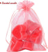 YQL 100PCS Blush Pink Organza Bags 4x6, Mesh Gift Favor Bags, Jewelry Pouches, Wedding Party Valentine Gift