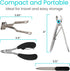 Vive Toenail Clippers for Thick Nails - Heavy Duty Podiatrist Trimmers for Seniors, Fingernail Care Set
