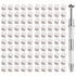 100 Pcs White Soft Nail Sponges, Ombre Nail Sponge Metal Grabber, Nail Brush Accessories for Manicure Art Tools