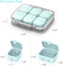 SOFISO 4/6 Grid Free Assembly Travel Pill Organizer, Portable Waterproof Case for Daily Medication Carry for Vitamins,