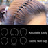 Metal Headbands for Women, Unisex Black Wavy Hair Bands, Simple Elastic Non-Slip Hair Accessories (3pcs)