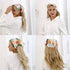 TOBATOBA Beautiful Floral Chiffon Headbands, 5 Pcs Boho Elastic Thin Fashion Headbands for Women