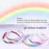 Rainbow Headbands, 8 Pcs Sweet Hairbands for Girls, Sequin Printed Heart Mermaid Kids Hair Pieces