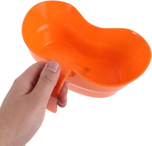 Mouthwash Cup Elderly - Portable Toothbrush Rinse Cup with Grip for Oral Care and Bed Use - Emesis Tub Bedridden Vomit