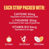 Energy Strips | Natural Instant Energy with 50mg Caffeine, L-Theanine, Vitamin B12 - 30 Strips = 30 Drinks