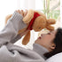 SKUZA Hot Water Bottle, Winter Rabbit Hot Water Bottle Cover Explosion-Proof Plush Fabrics Warm Water Bag Removable