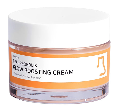 C'NEW LAB Real Propolis Moisture & Glow Boosting Cream, 1.69 fl.oz / 50ml, Hydrating Korean Skincare