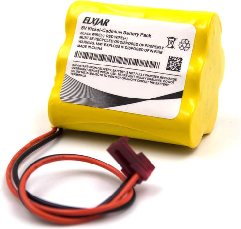 (2-Pack) 6V AA Ni-CD Battery Pack Replacement for Sure-Lite 026-149, SL026-149, S/L 026-149, ANIC1204, Energizer 41B020AF17201, Dantona CUSTOM-55 Emergency Lighting