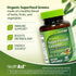 HealthA2Z 60 720mg 580mg Organic Superfood Greens | Tablets | Greens Blend | Fruits & Veggies Blend | Alfalfa