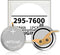 PFHL 295-7600 Battery, Compatible with Citizen Eco-Drive 295-76/295-7600 A930 A980 B020 B023 A930